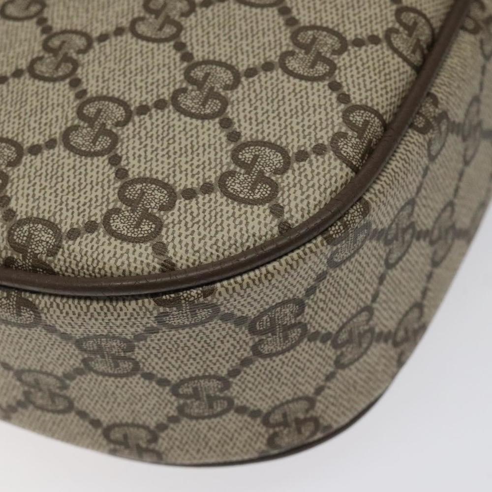GUCCI GG Supreme Web Sherry Line Clutch Bag PVC Beige Gold 89 01 034 Auth 119132 - Picture 16 of 16